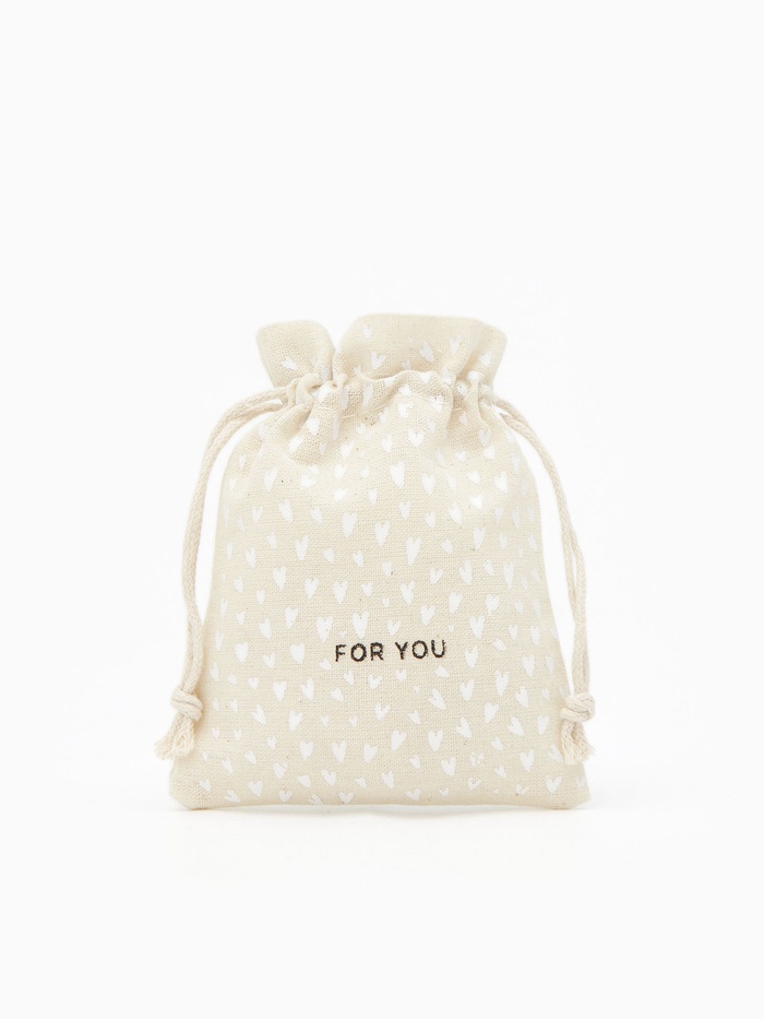 Мешочек подарочный «Нежность лён», 10×12 см, бежевый - Фото 1