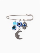 Булавка-оберег «Для внутренней гармонии», 5 см, синяя в серебре - Фото 4