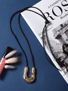 Кулон на шнурке «Подкова» крупная, цвет золото - Фото 1