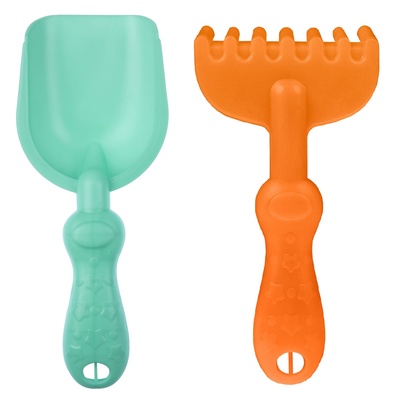 Набор игрушек для песочницы, 8 предметов: ведро 1.2 л, лопатка, грабли, 4 формочки, лейка, бирюзовый