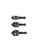 Набор зенкеров ТУНДРА, 12, 16, 19 мм, по дереву, пластику, цветным металлам, 3 шт. - Фото 2