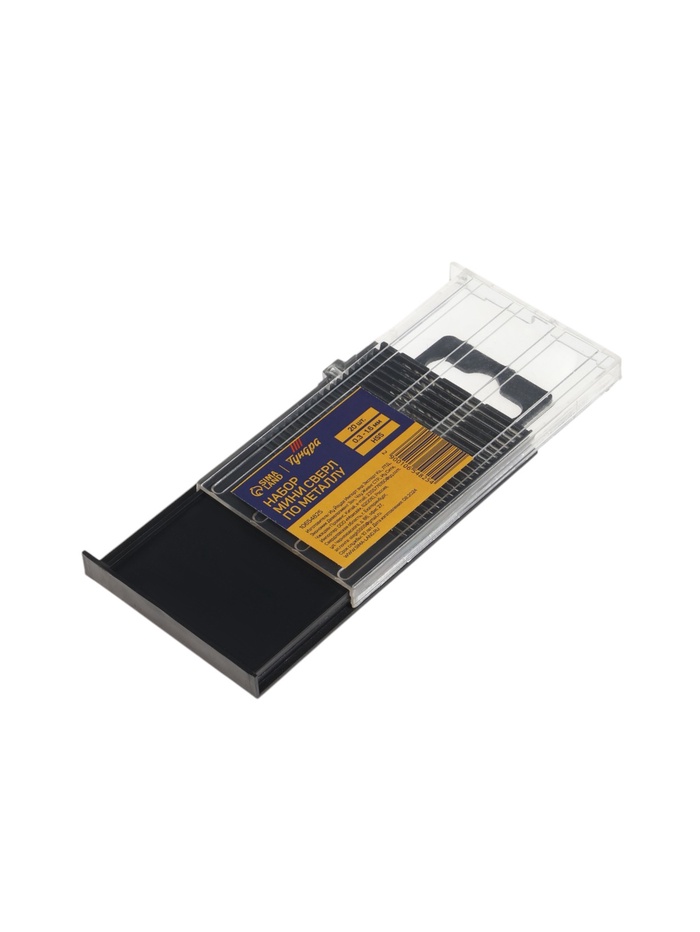 Набор мини сверл по металлу ТУНДРА, HSS, 0.3 - 1.6 мм, 20 шт. - Фото 1