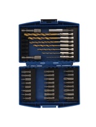 Набор сверл и бит ТУНДРА, HSS-Tin, шестигранный хвостовик, 1.5 - 6.5 мм, 34 предмета - Фото 2