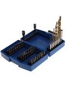 Набор сверл и бит ТУНДРА, HSS-Tin, шестигранный хвостовик, 1.5 - 6.5 мм, 34 предмета - Фото 3