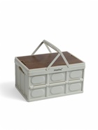 Стол - корзина maclay 2 в 1, складная, 15 л, 33×22×17/4.5 см, светло-серая - Фото 1
