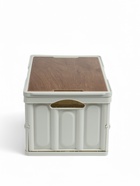 Стол - корзина maclay 2 в 1, складная, 30 л, 44×30×24/6 см, светло-серая - Фото 3