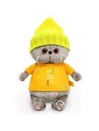 Мягкая игрушка «Кот Басик BABY в футболке и шапке», 20 см - Фото 3