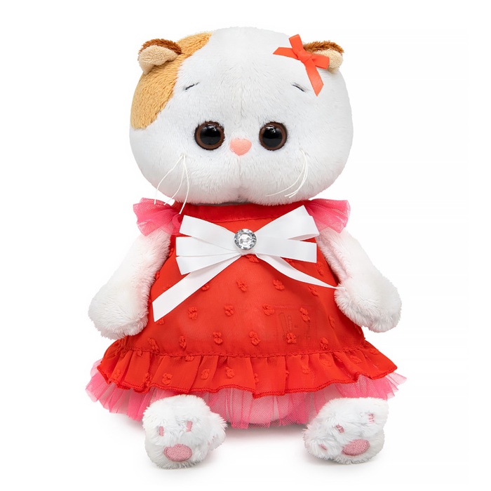 Мягкая игрушка «Кошечка Ли-Ли BABY в платье с белым бантом», 18 см - Фото 1