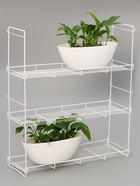 Стеллаж для рассады и цветов, 64.5×22×74 см, белый - Фото 1