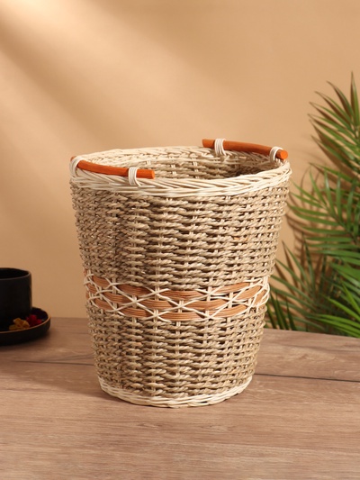 Корзина плетёная, 24×24×26 см, ротанг