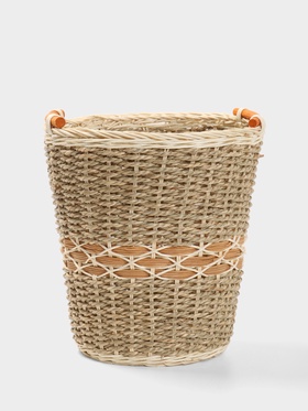 Корзина плетёная, 24×24×26 см, ротанг