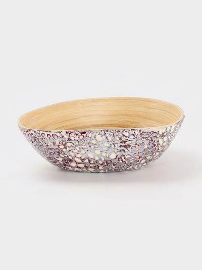 Миска, 20×15×6.5 см, бамбук