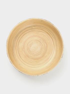 Салатник, 25×25×8 см, бамбук