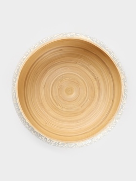 Салатник, 24×24×10 см, бамбук