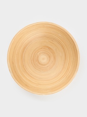 Миска, 15×15×6 см, бамбук