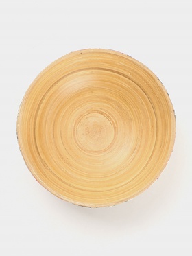 Миска, 15×15×5.5 см, бамбук
