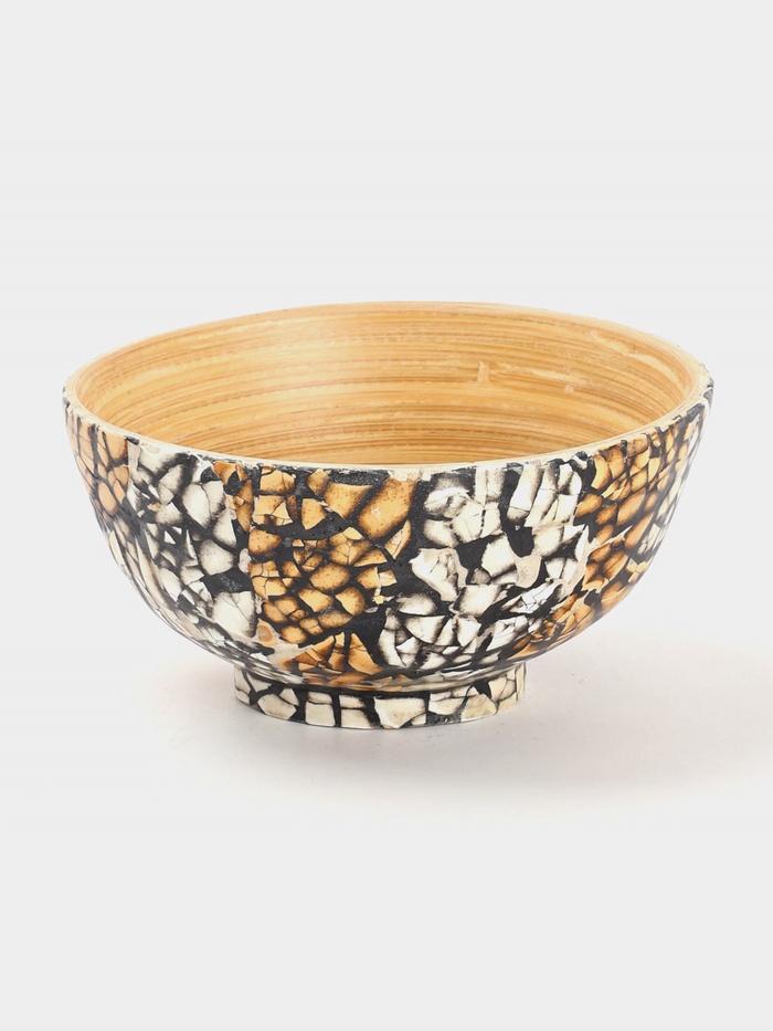 Миска, 12×12×6 см, бамбук - Фото 1