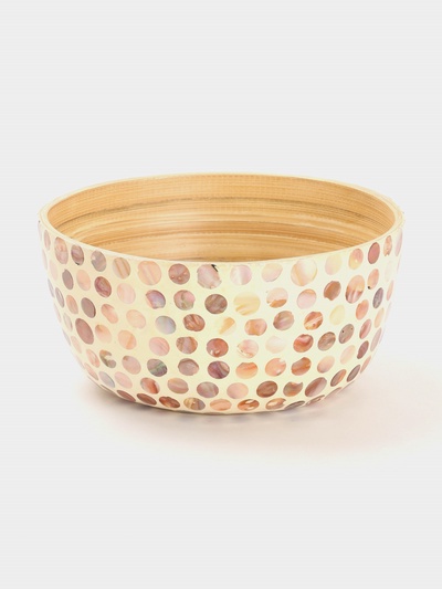 Салатник, 25.5×25.5×12 см, бамбук