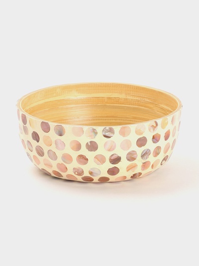 Миска, 19.5×19.5×8 см, бамбук