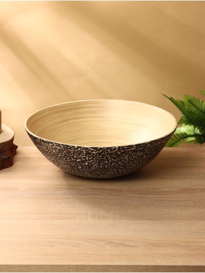 Салатник, 35×35×12 см, бамбук