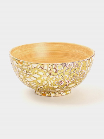 Миска, 14×14×7 см, бамбук