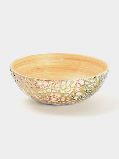 Миска, 15×15×6 см, бамбук