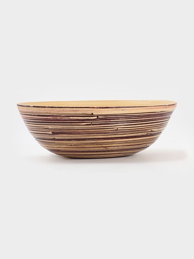 Салатник, 25×25×8 см, бамбук