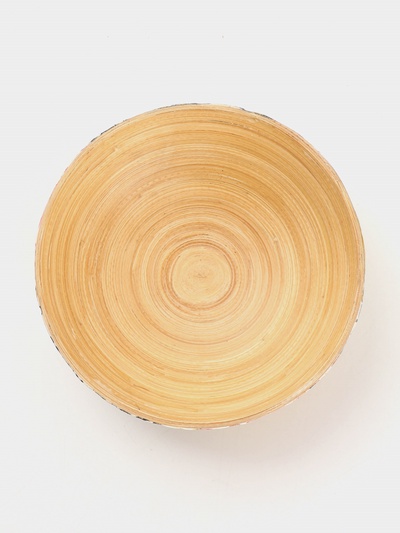Миска, 15×15×6 см, бамбук