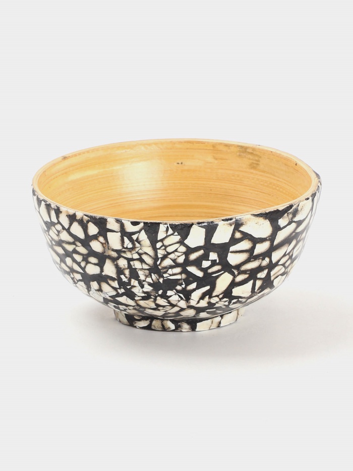 Миска, 12×12×6 см, бамбук - Фото 1