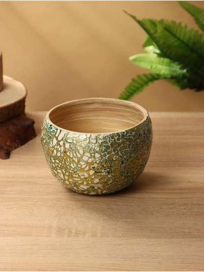 Ваза, 15×15×10.5 см, бамбук