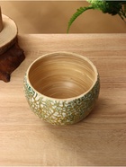 Ваза, 15×15×10.5 см, бамбук - Фото 2