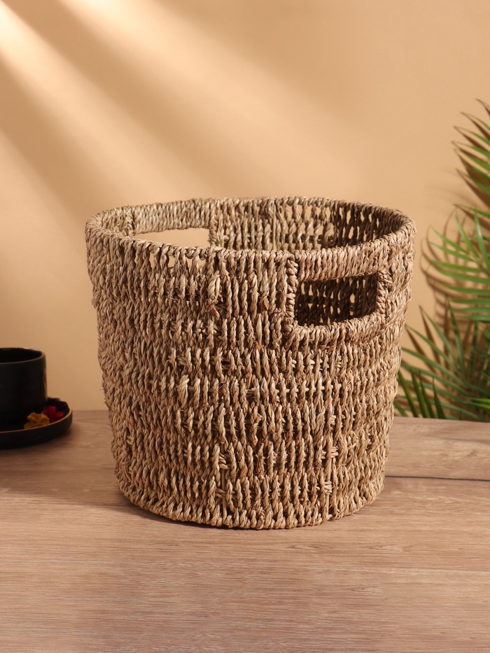 Корзина плетёная, 28×28×24 см, сиграсс