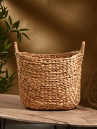 Корзина плетёная, 44×35×33 см, водный гиацинт - Фото 3