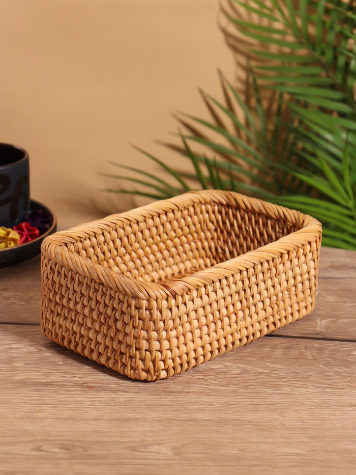 Корзина, 20×14×7 см, ротанг - Фото 1