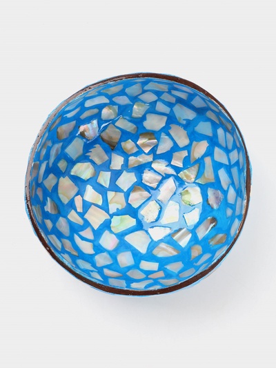 Чаша «Мозаика», 14×14×6 см, кокос ± 1 см