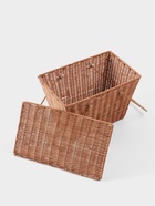 Корзина для пикника, 33×20×22 см, ротанг - Фото 4