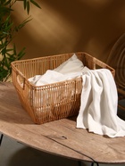 Корзина для белья, 51×38×25 см, ротанг - Фото 2