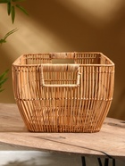 Корзина для белья, 51×38×25 см, ротанг - Фото 4