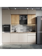 Кухонный гарнитур в потолок «Виктория», 2400 мм, цвет кашемир/дуб крафт 10872598