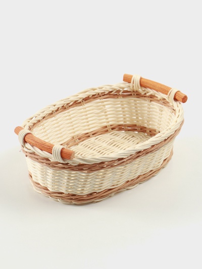 Корзина плетёная, 25.5×16×8 см ± 3 см, ротанг