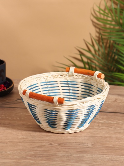 Корзина плетёная, 22×21×10 см, ротанг