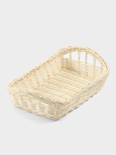 Корзина плетёная, 27×19×9 см, ротанг