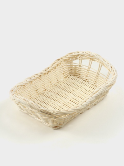 Корзина плетёная, 23×16×8 см, ротанг