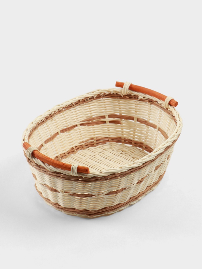 Корзина плетёная, 32×25×11 см, ротанг