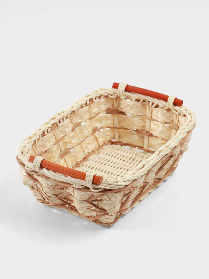 Корзина плетёная, 23×17×9 см, ротанг - Фото 1