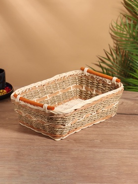 Корзина плетеная 30x22x11 см, ротанг 10709379