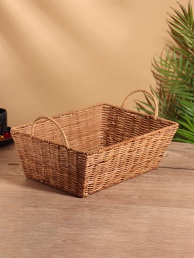 Корзина плетеная 32x22x11 см, пластик 10709463