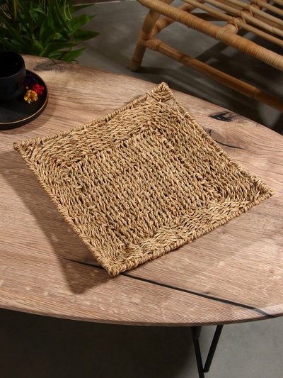 Корзина плетёная, 31×31×5 см, сиграсс