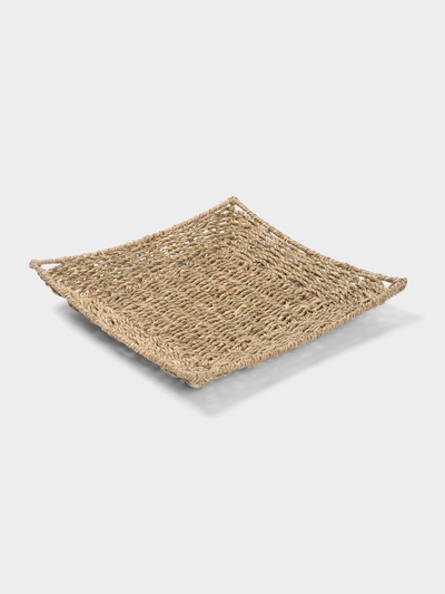 Корзина плетёная, 31×31×5 см, сиграсс