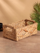 Корзина плетеная 35x20x15 см, водный гиацинт 10709473 - фото 14636429